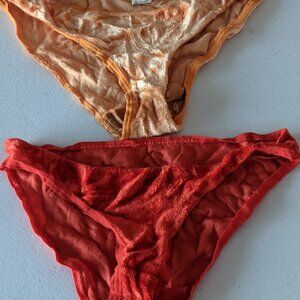 2 Pairs of Baserange Velour Bell Pants Underwear